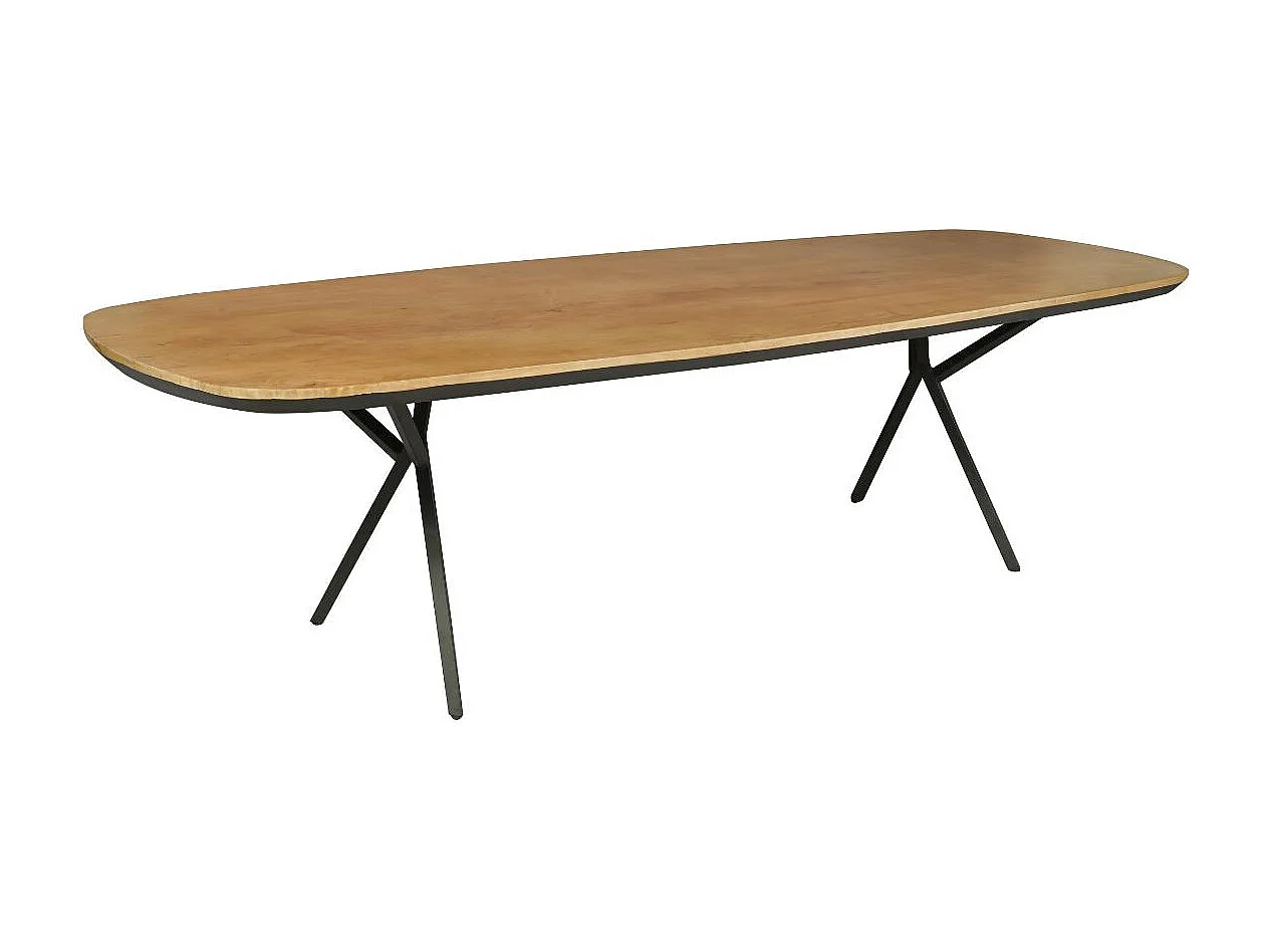 Table rectangulaire bois bords arrondis 200 cm UVEA