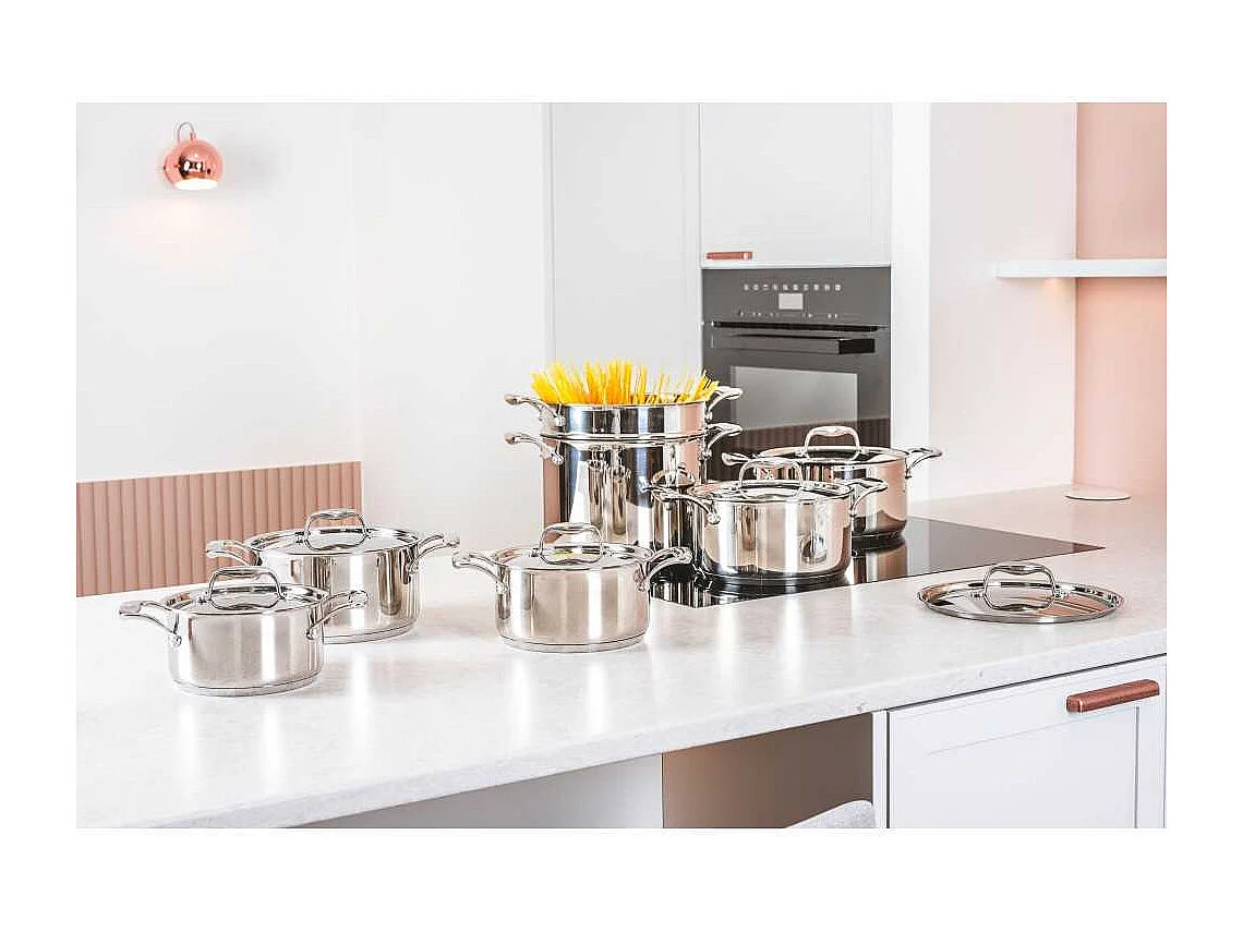 Edelstahltopf 18 cm 2,07 L Cosy & Trendy Classic, für alle Herdarten einschließlich Induktion, mit kapselgebundenem Aluminium-Boden