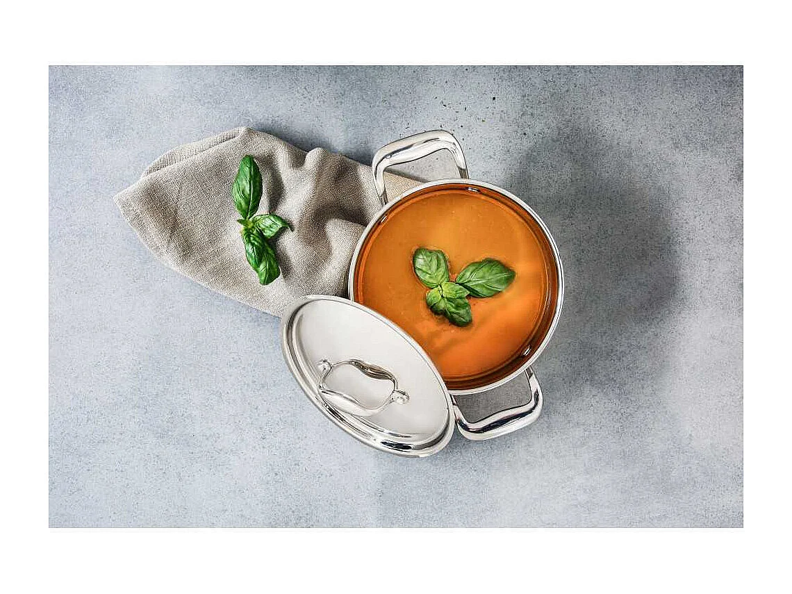Edelstahltopf 18 cm 2,07 L Cosy & Trendy Classic, für alle Herdarten einschließlich Induktion, mit kapselgebundenem Aluminium-Boden