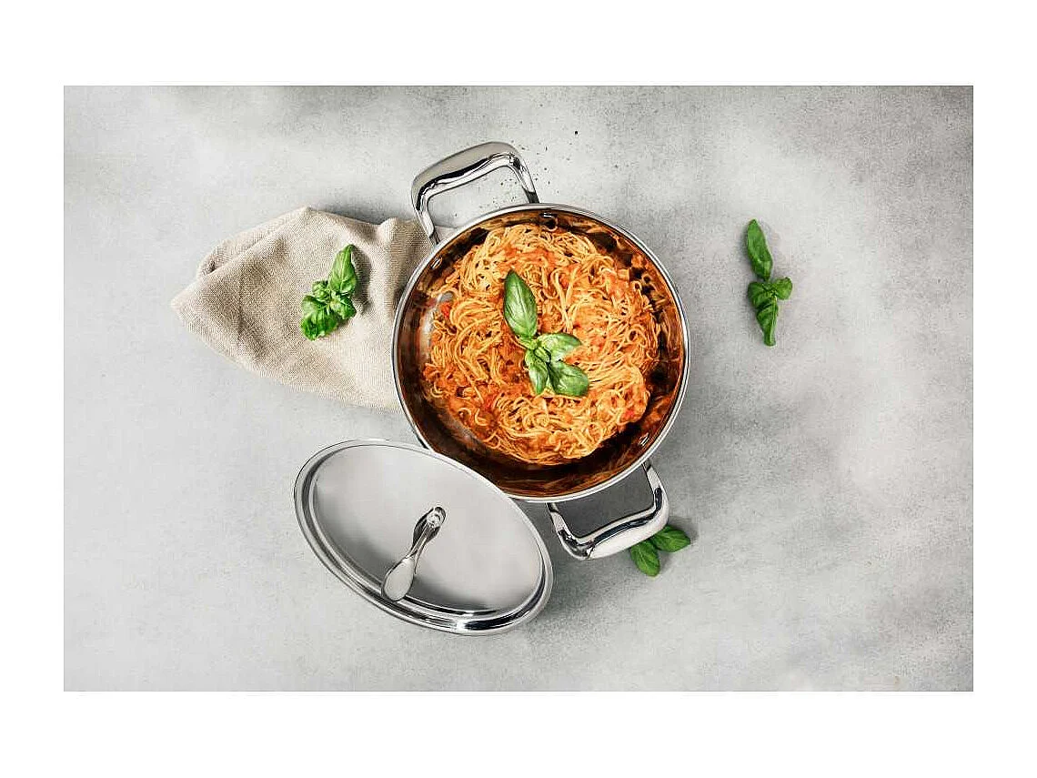 Edelstahltopf 22 cm 4,18 L Cosy & Trendy Classic, für alle Herdarten inklusive Induktion, Kapselboden aus Aluminium