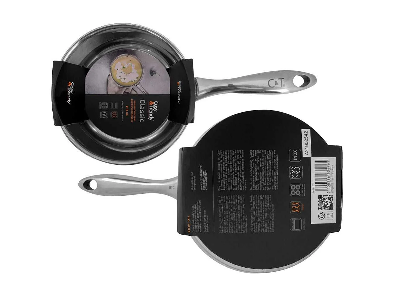 Casserole - COSY & TRENDY - CLASSIC - Acier inoxydable - Ø16 cm - 1,61 L - Tous feux dont induction