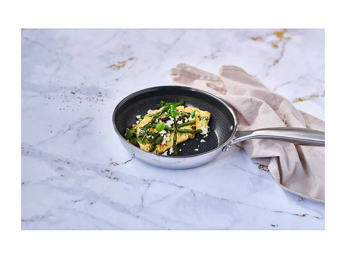 Poele - COSY & TRENDY - HEXAPRO - Acier inoxydable - Ø20 cm - Anti-adhésive - Tous feux dont induction