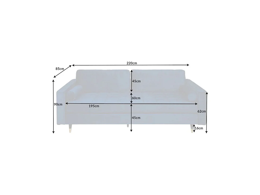 Canapé d'angle réversible KOLIRI bleu – Canapé design en velours capitonné avec pouf assorti