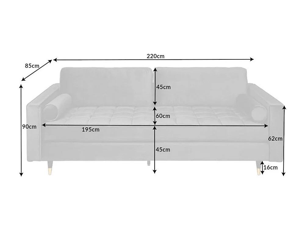 Canapé d'angle réversible KOLIRI gris – Canapé design en velours avec pouf assorti