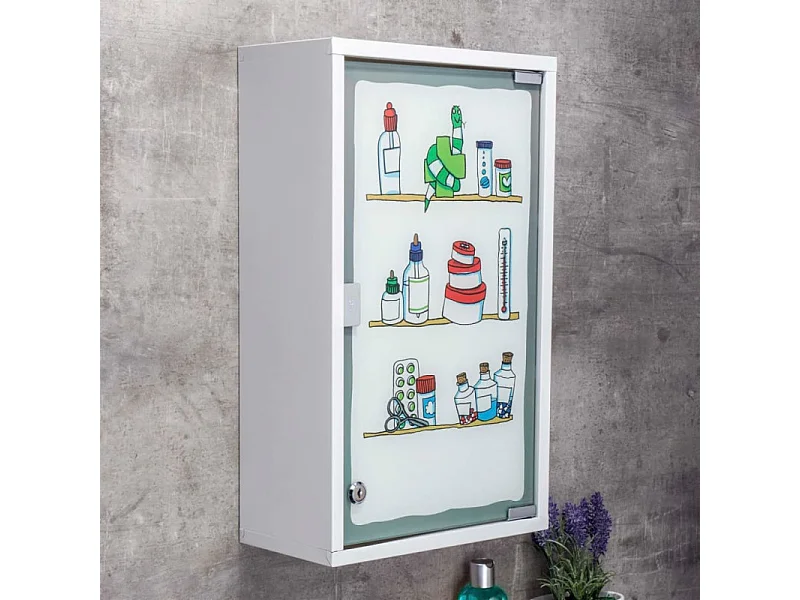 HI Armoire à pharmacie 30 x 15 x 50 cm Acier inoxydable
