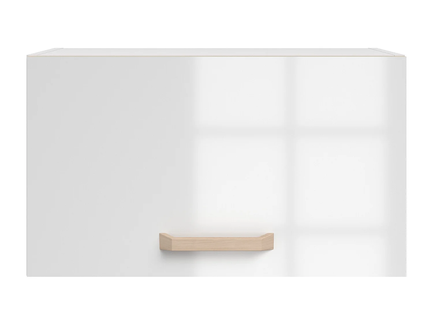 Cuisine complète - Avec plan de travail 180 cm - Blanc brillant et naturel clair - TRATTORIA