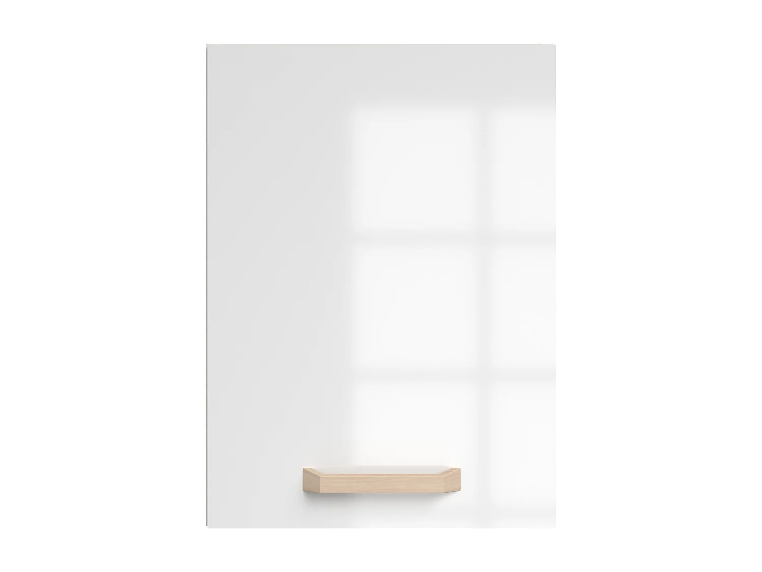 Cuisine complète - Avec plan de travail 180 cm - Blanc brillant et naturel clair - TRATTORIA