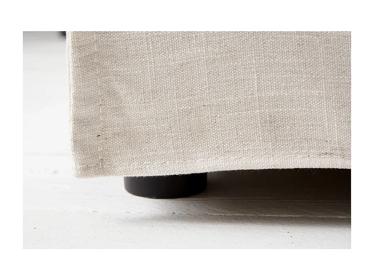 Canapé KALIA droit – Blanc – 4 places – Design contemporain