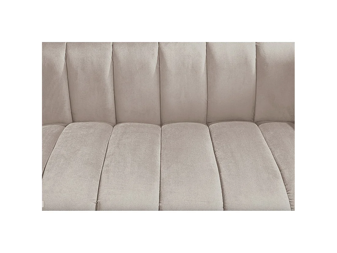 Canapé 2 places en velours blanc 165x80x90 cm NORA