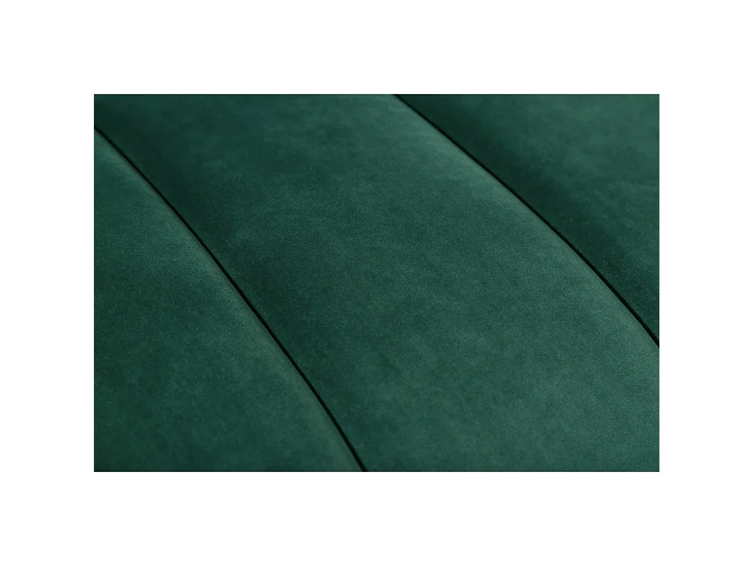 Canapé 2 places en velours vert 225x80x90 cm NORA
