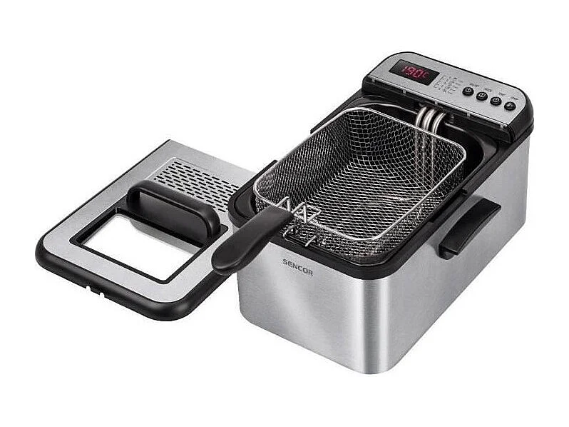Friteuse électrique - Sencor - SFR 8200SS - 2200 W - 3,2 L - Noir/Acier Inoxydable