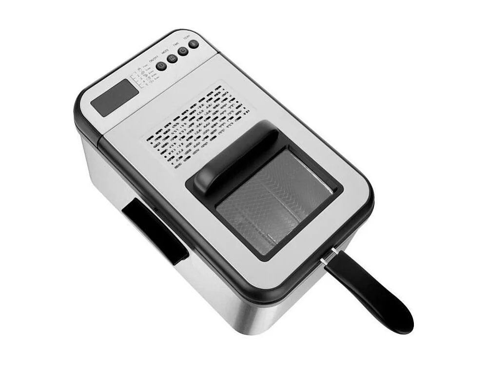 Friteuse électrique - Sencor - SFR 8200SS - 2200 W - 3,2 L - Noir/Acier Inoxydable