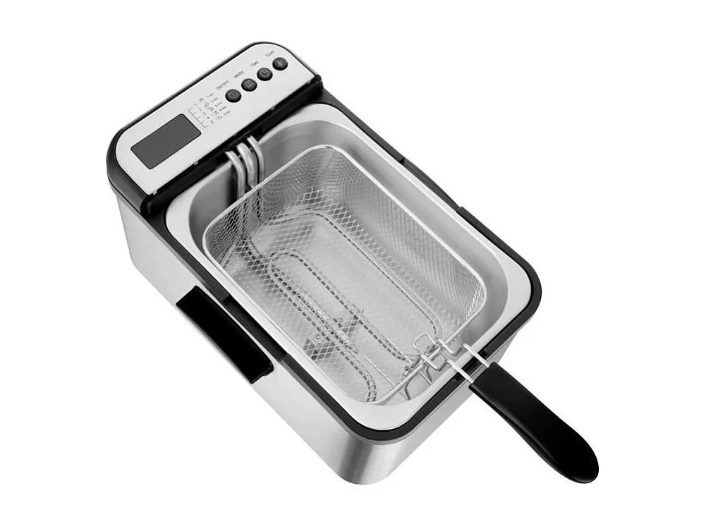 Friteuse électrique - Sencor - SFR 8200SS - 2200 W - 3,2 L - Noir/Acier Inoxydable