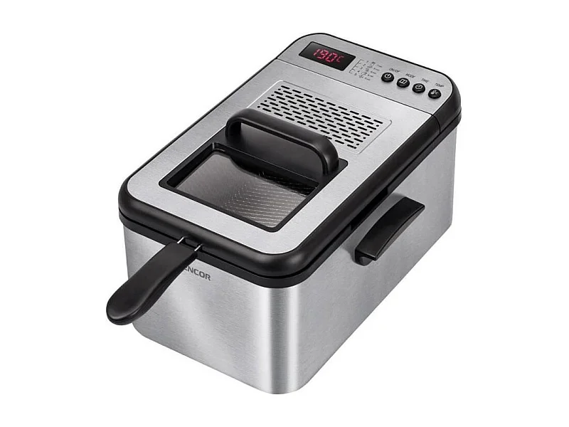 Friteuse électrique - Sencor - SFR 8200SS - 2200 W - 3,2 L - Noir/Acier Inoxydable