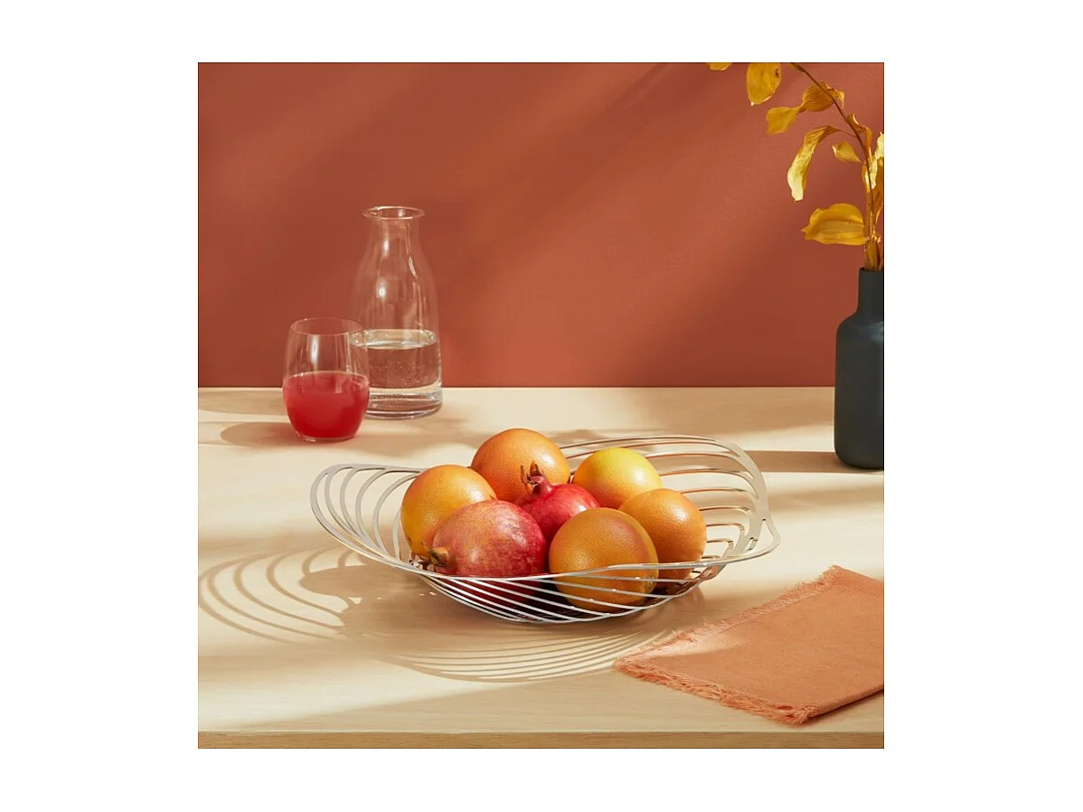 TRINITY, Centre de table en acier chromé, Alessi