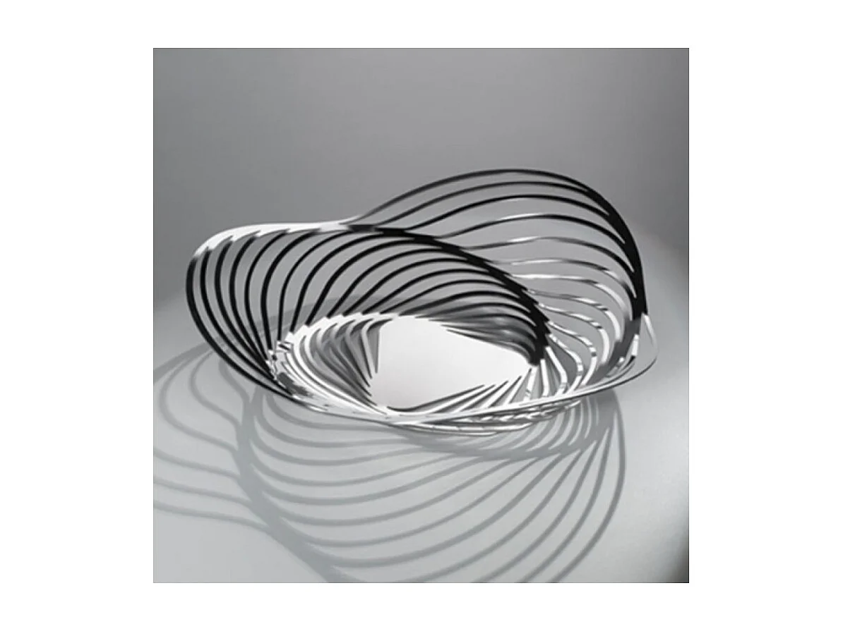 TRINITY, Centre de table en acier chromé, Alessi