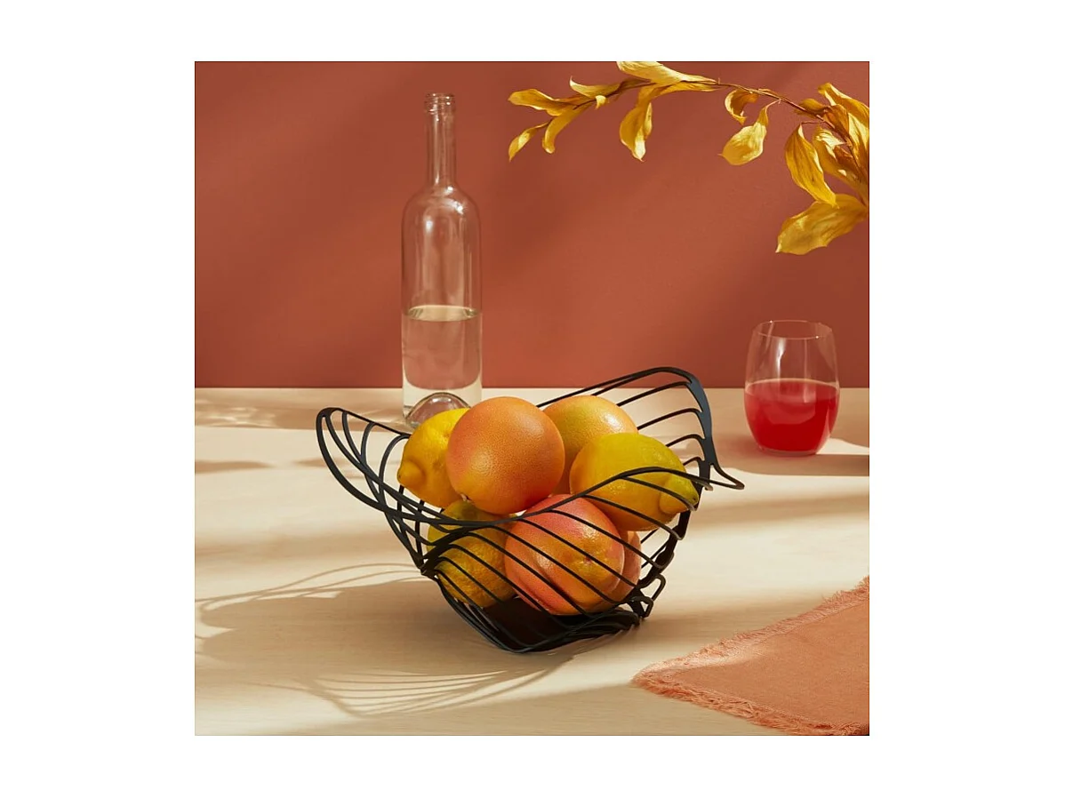 TRINITY, Bol à agrumes en métal noir, Alessi