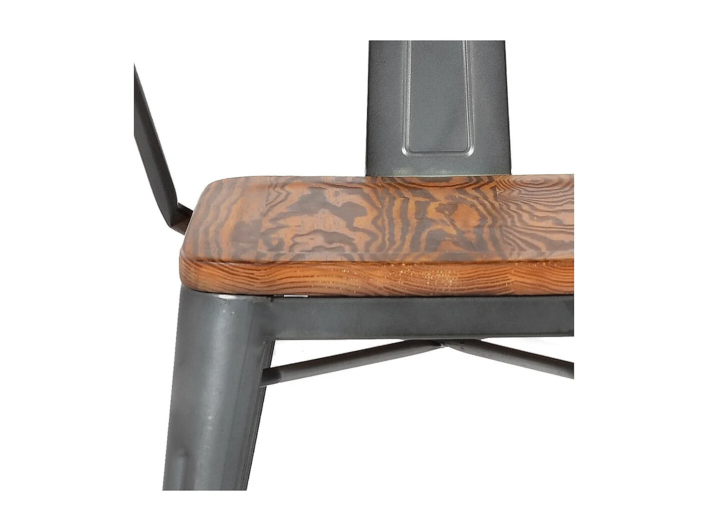 Lot de 2 chaises METROPOLIS style industriel