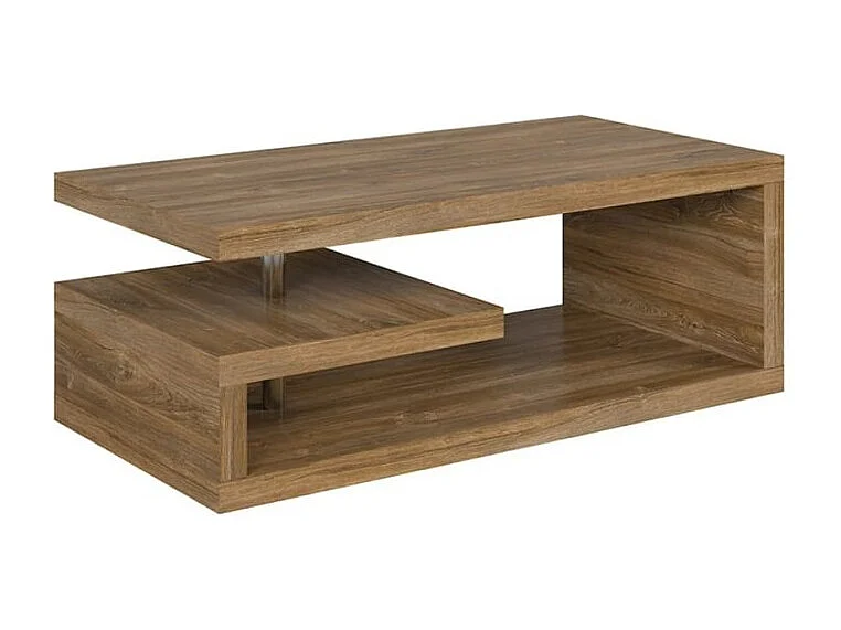 Table basse GLIMP effet chêne foncé 120cm