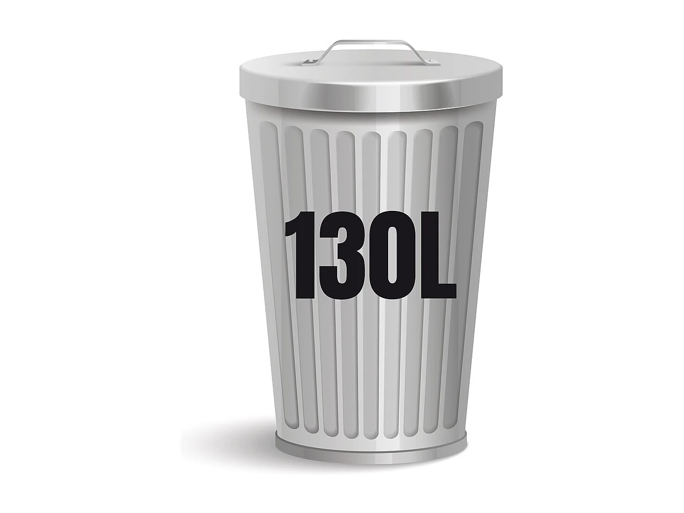 Lot de 100 sacs de 130 litres (10 rouleaux de 10 sacs) avec Liens Coulissants