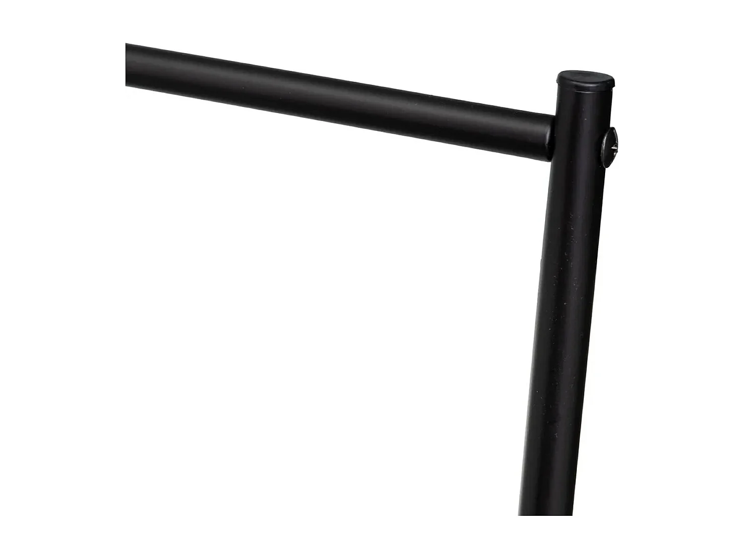 Porte-serviettes valet avec 3 barres en métal coloris Noir - Longueur 46 x Profondeur 35 x Hauteur 82 cm