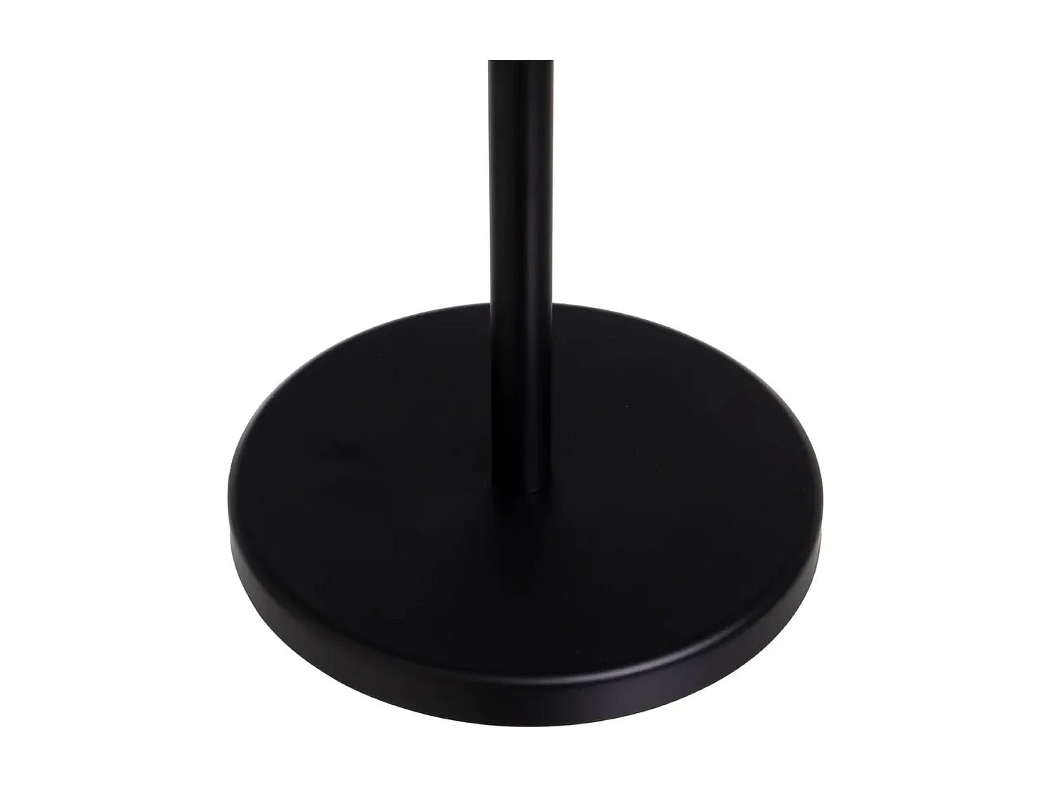 Porte-serviette portant sur base ronde avec 3 barres en métal Noir - Longueur 42 X diamètre 22 X Hauteur 85 cm