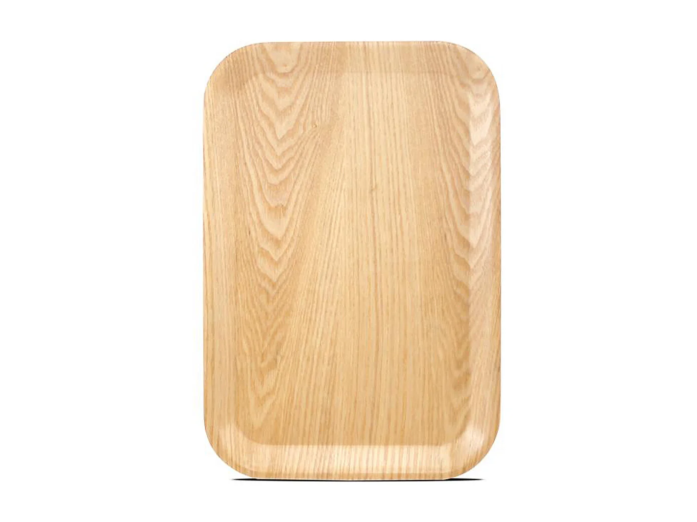 Lot de 3 plateaux de service rectangulaire effet bois clair - Longueur 35.5 x Largeur 24 cm