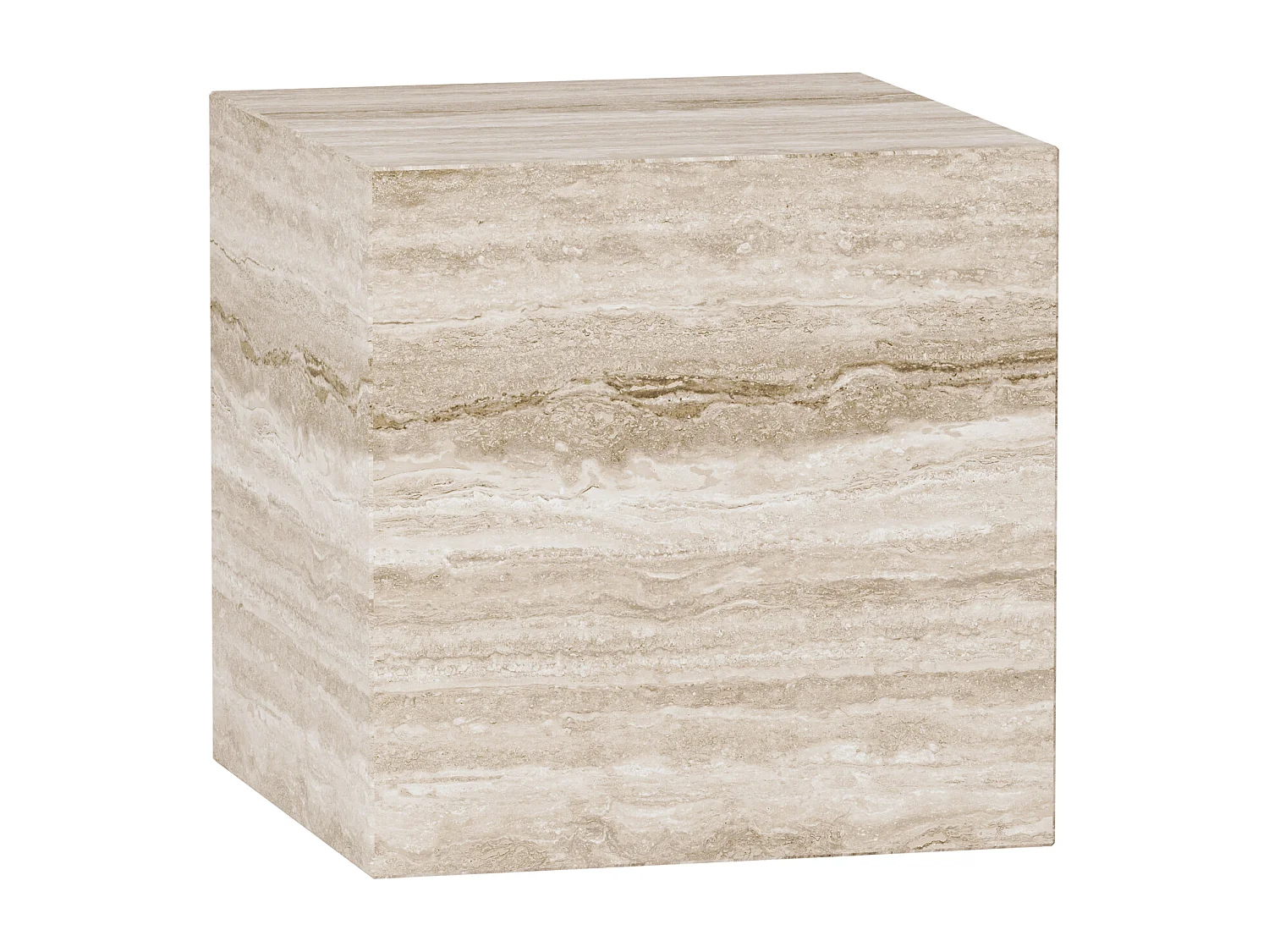 Beistelltisch aus Travertin – beige – Dove