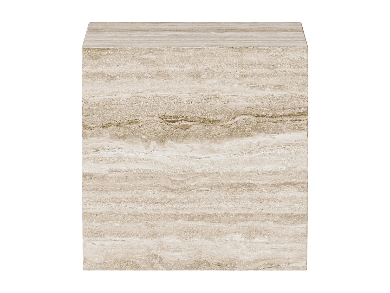 Beistelltisch aus Travertin – beige – Dove