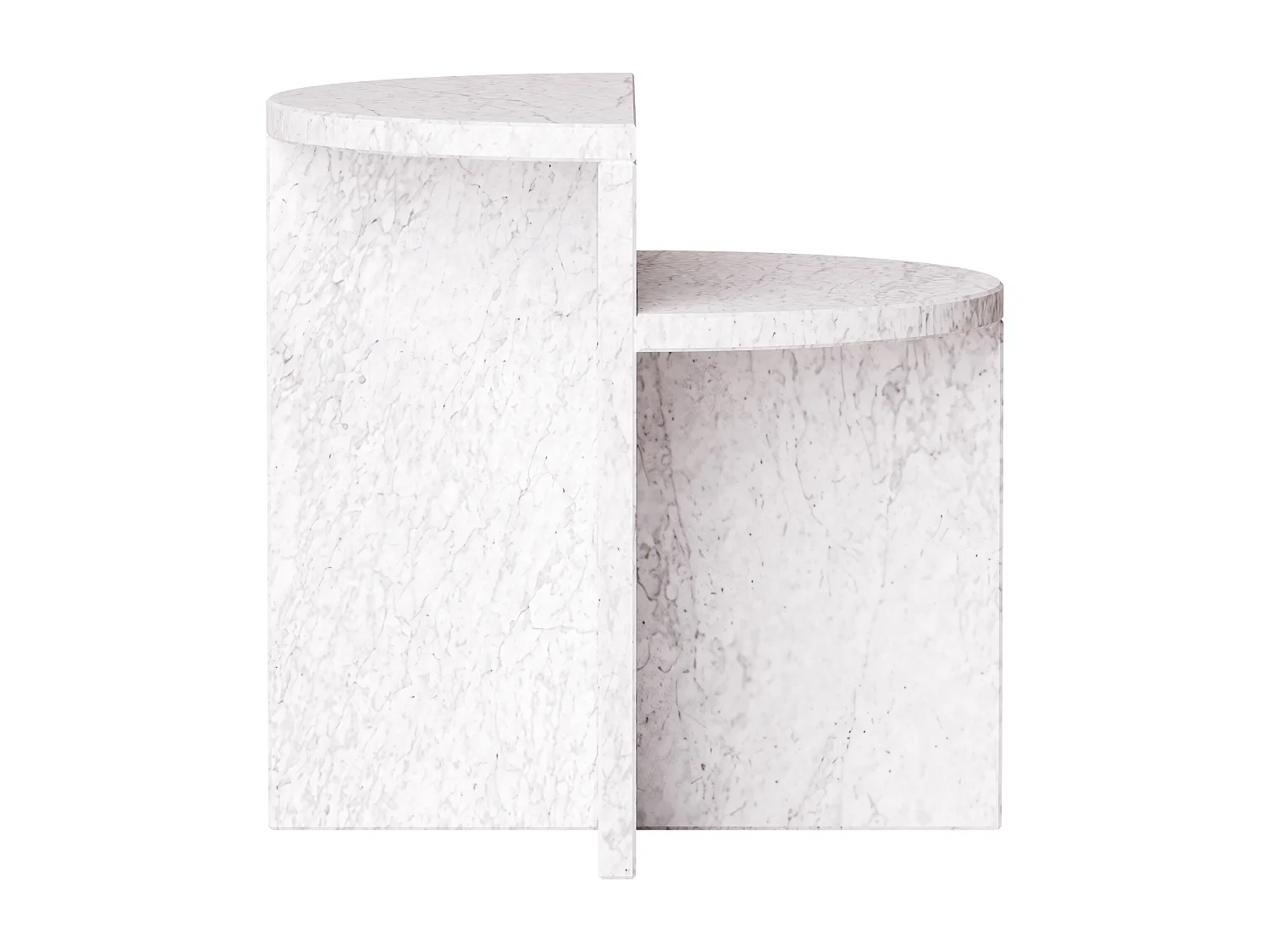 Table d’appoint en marbre – blanc – Swan