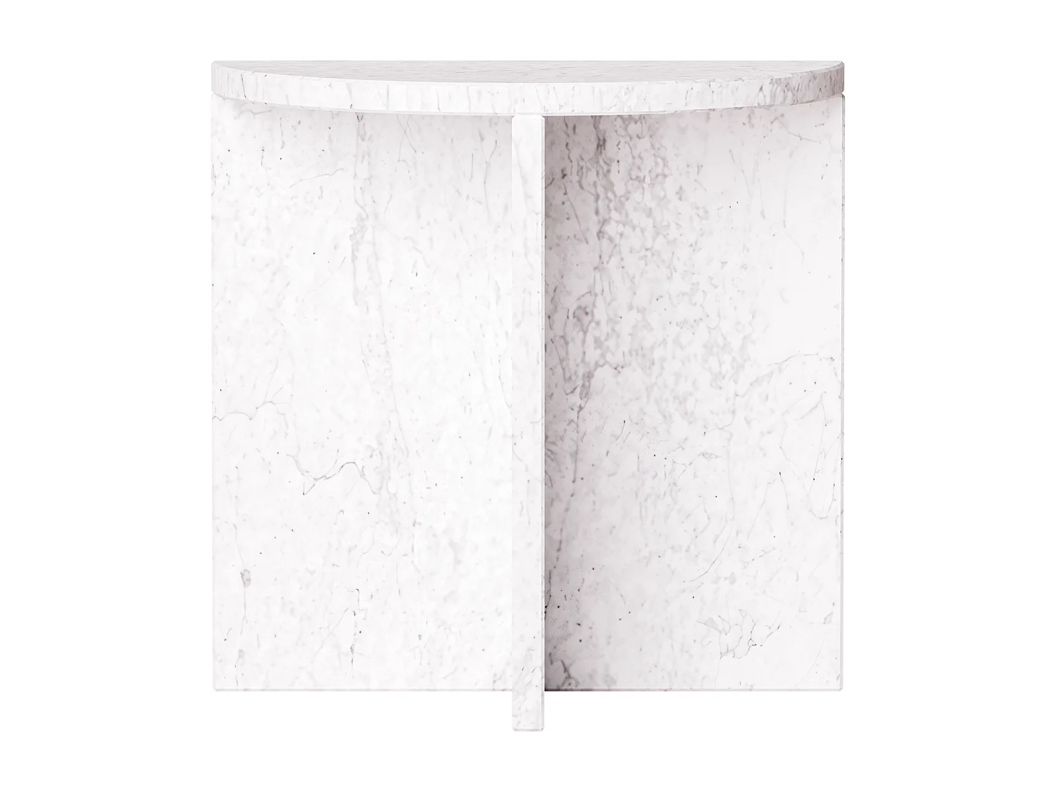 Table d’appoint en marbre – blanc – Swan