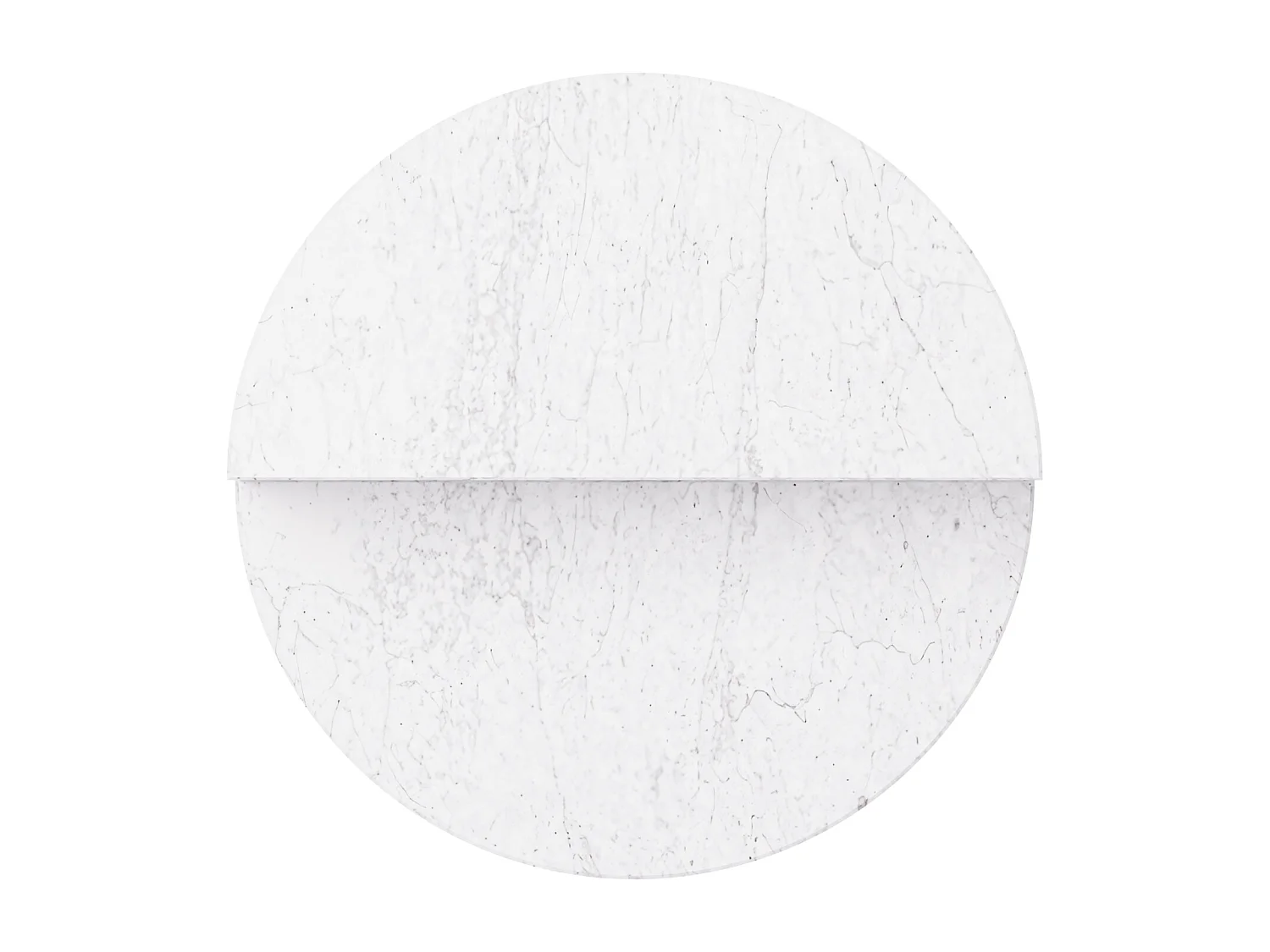 Stolik pomocniczy z marmuru – biały – Swan Low