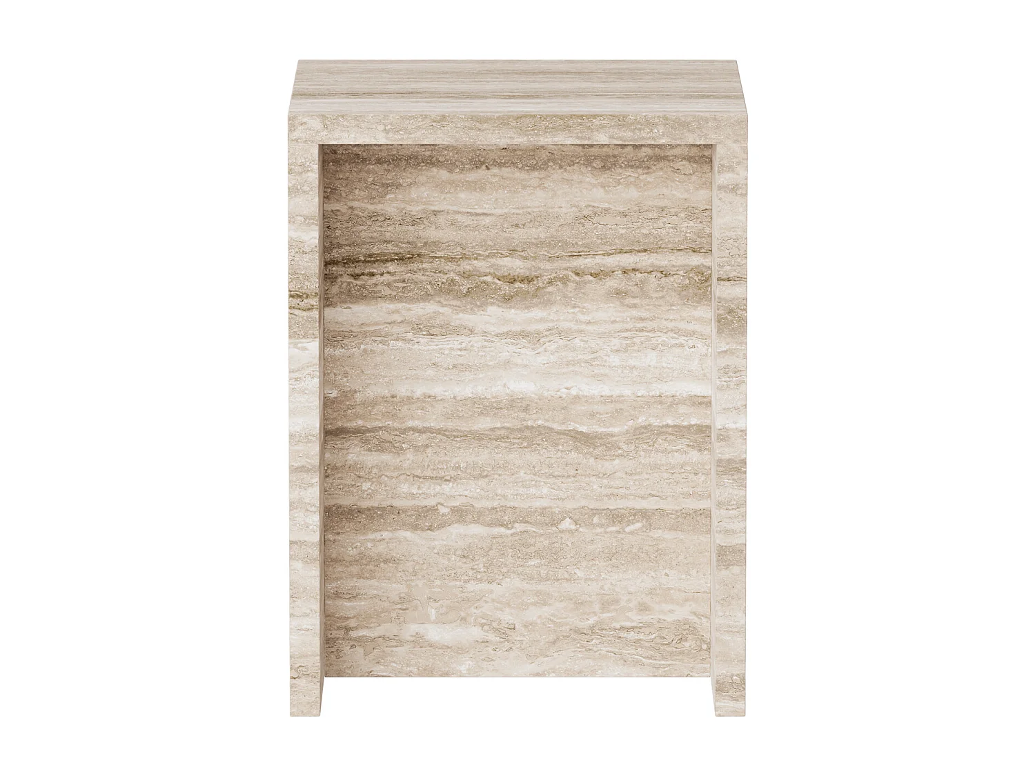 Beistelltisch aus Travertin – beige – Falcon