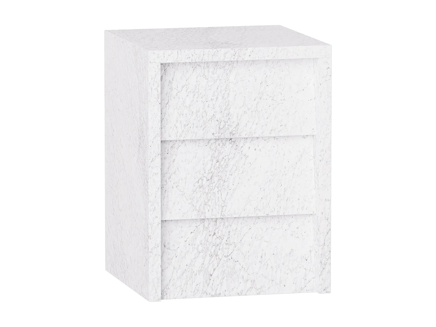 Beistelltisch aus Marmor – weiß – Pelican