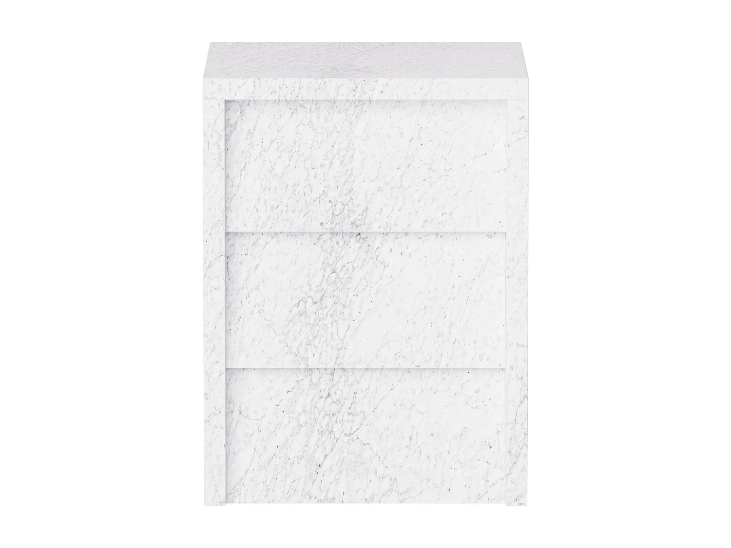 Beistelltisch aus Marmor – weiß – Pelican