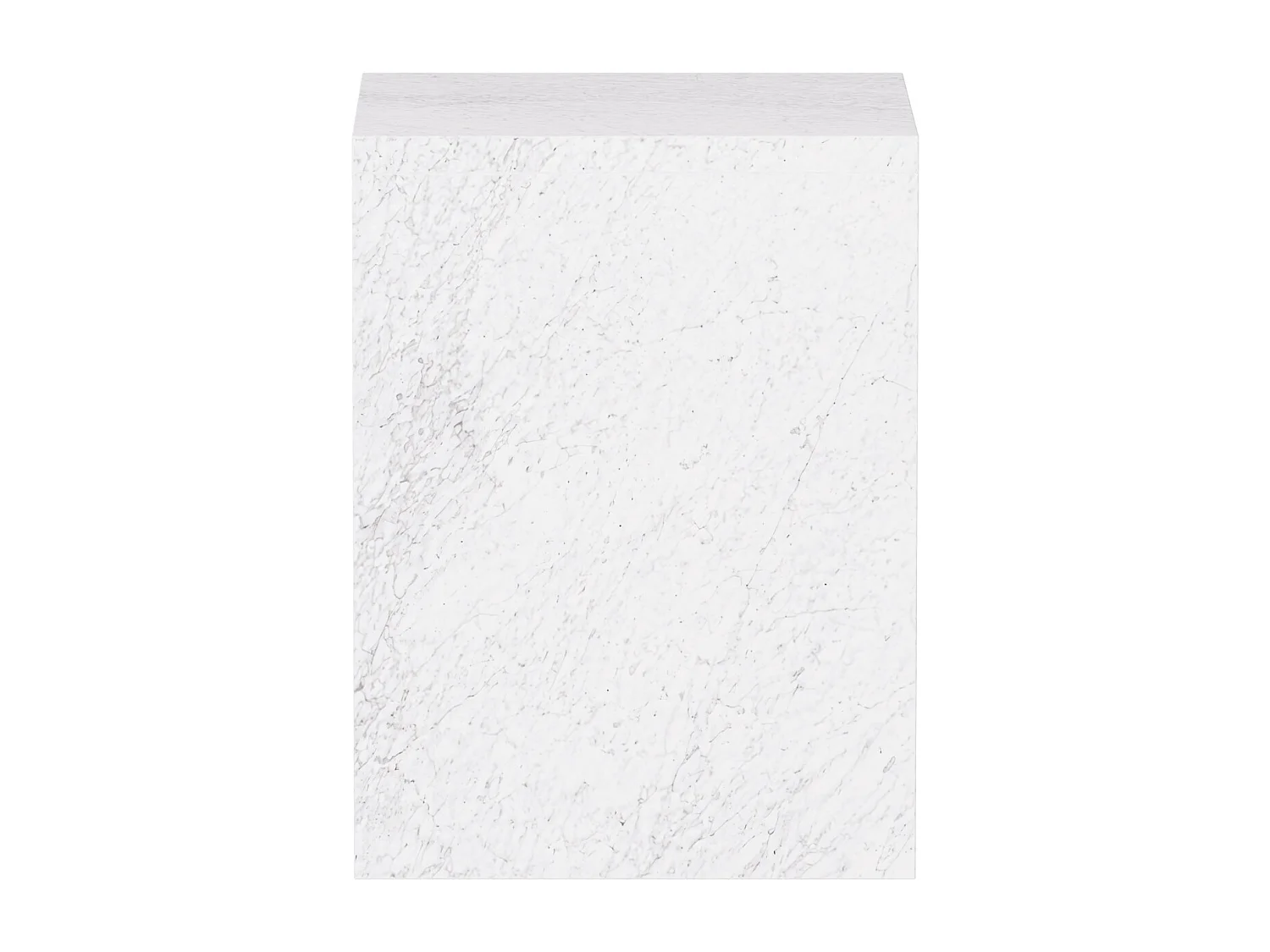 Beistelltisch aus Marmor – weiß – Pelican