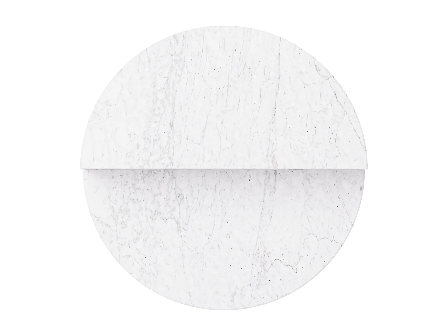 Stolik pomocniczy z marmuru – biały – Swan Tall