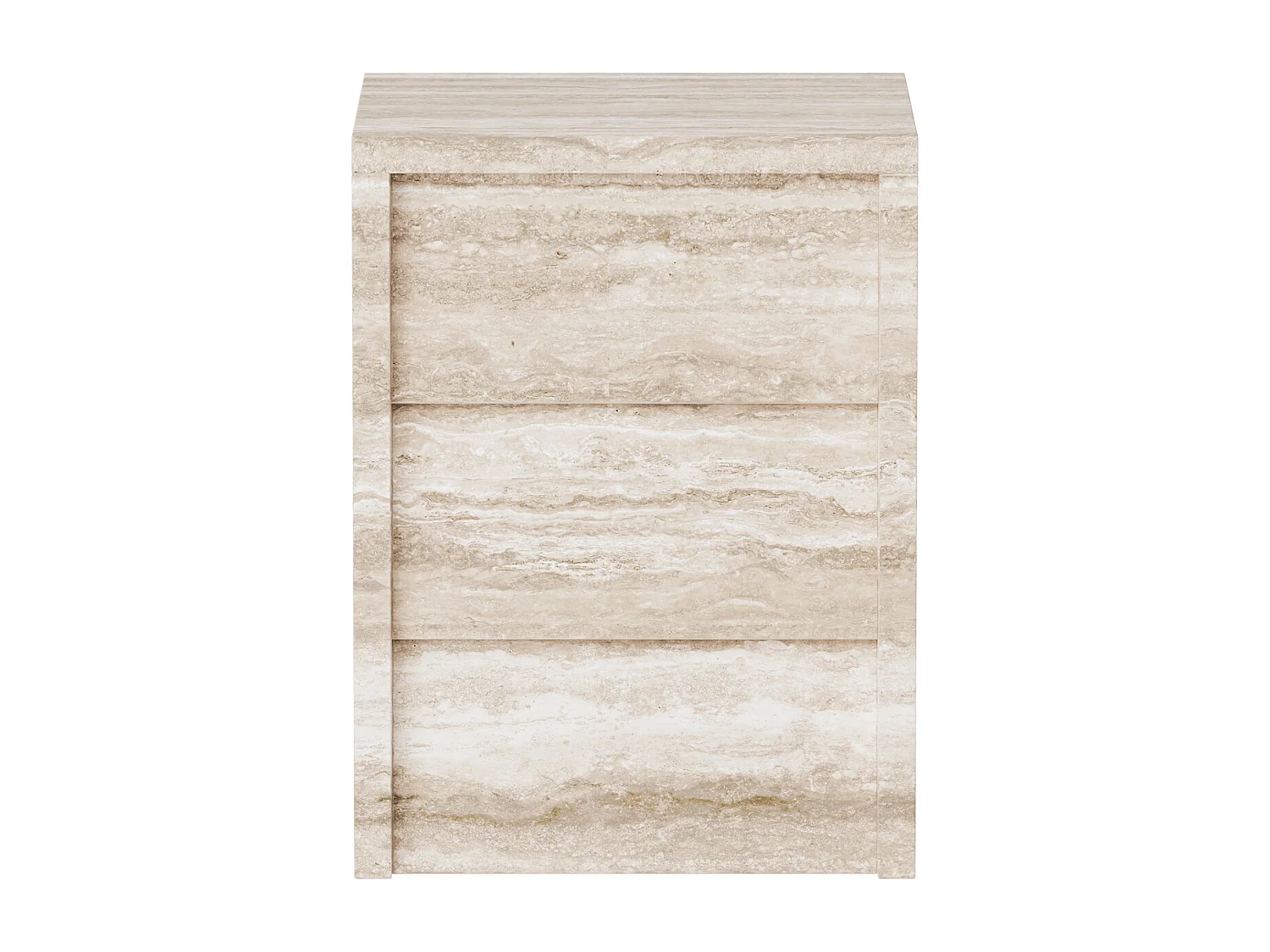 Beistelltisch aus Travertin – beige – Pelican