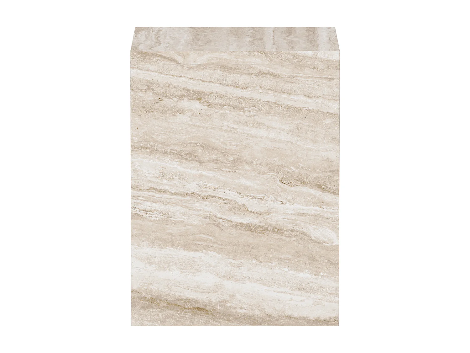 Beistelltisch aus Travertin – beige – Pelican