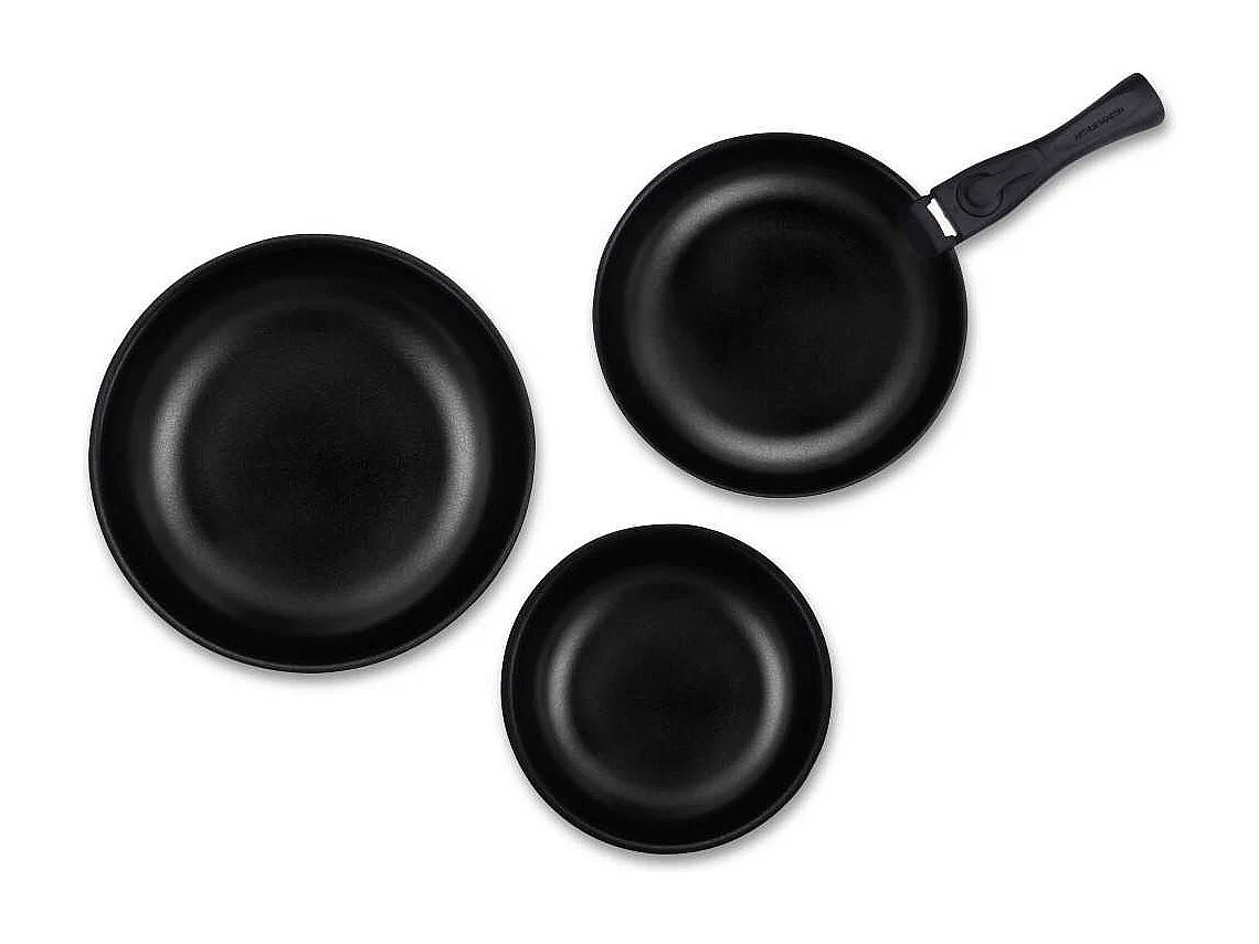 Arthur Martin AM2991 Kochgeschirr-Set 10-teilig Antihaft-Aluminium für alle Herdarten, inklusive Induktion, Pflaumenfarbe