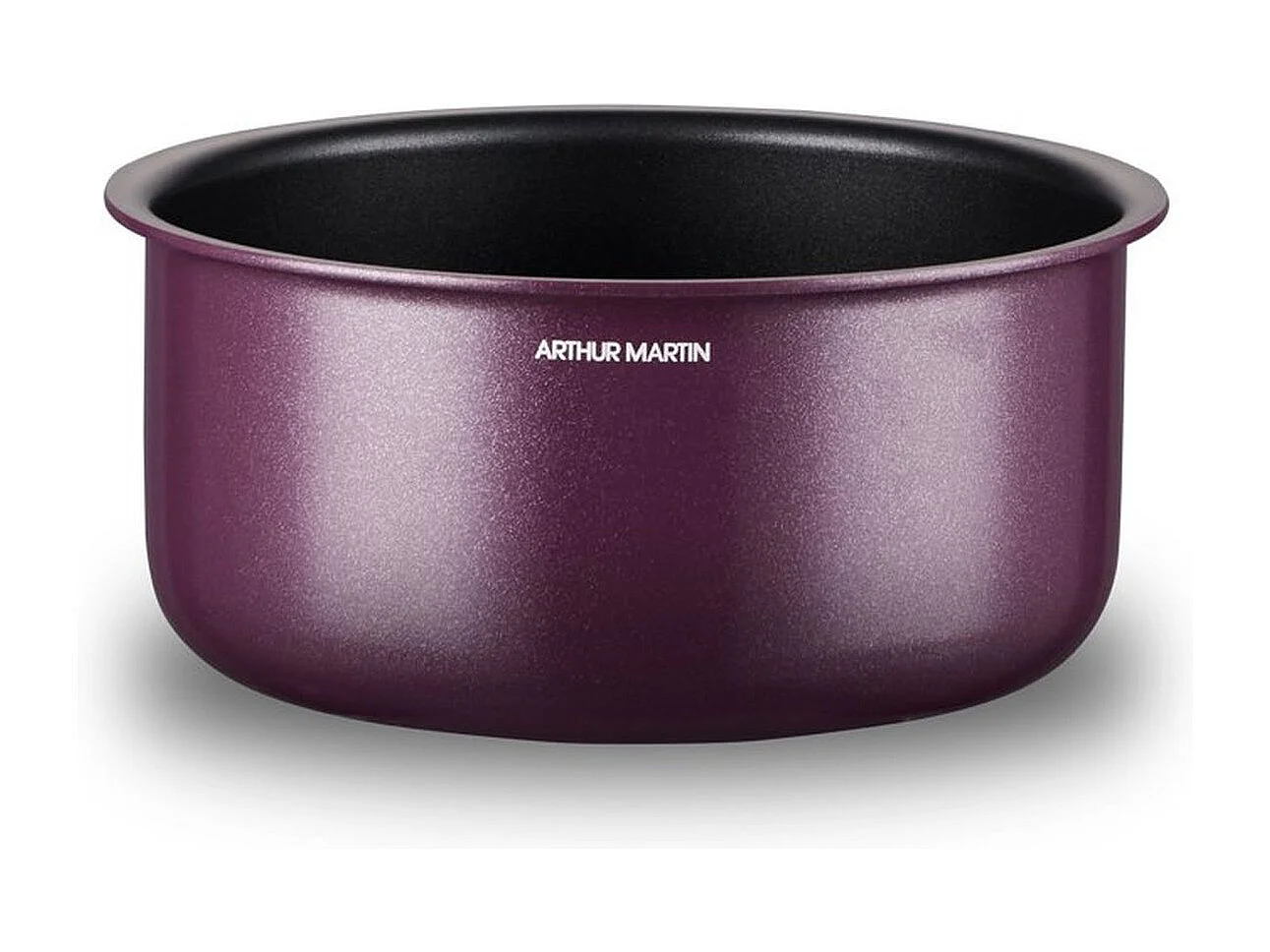 Batterie de cuisine - Tous feux dont induction - ARTHUR MARTIN - AM2991 - Aluminium revetement anti-adhésif - 10 pieces - Prune