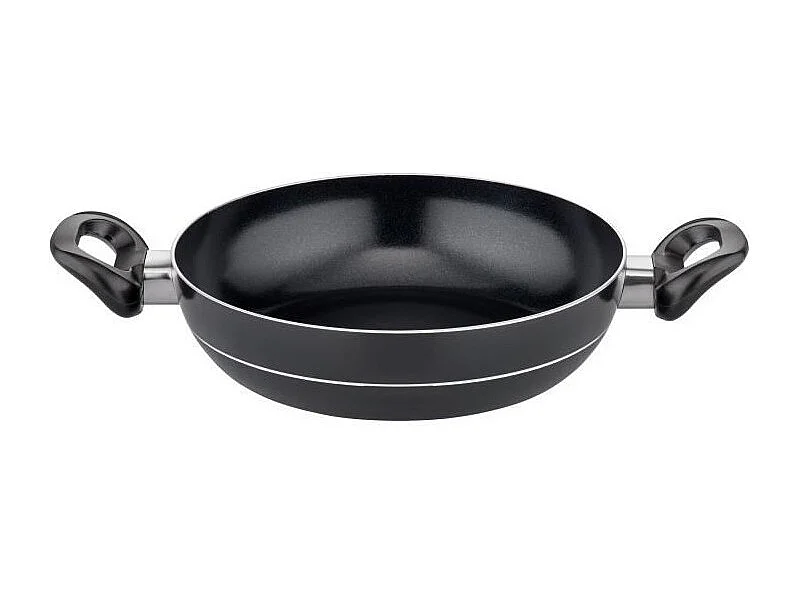 Induktions-Kochgeschirr GSW MILANO NERO 15-teilig Massives Aluminium Antihaftbeschichtet Schwarz