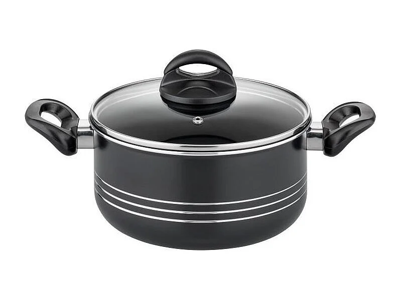 Induktions-Kochgeschirrset GSW MILANO GREY 15-teilig aus massivem Aluminium mit VITAFLON QUARZIT Antihaftbeschichtung mattgrau