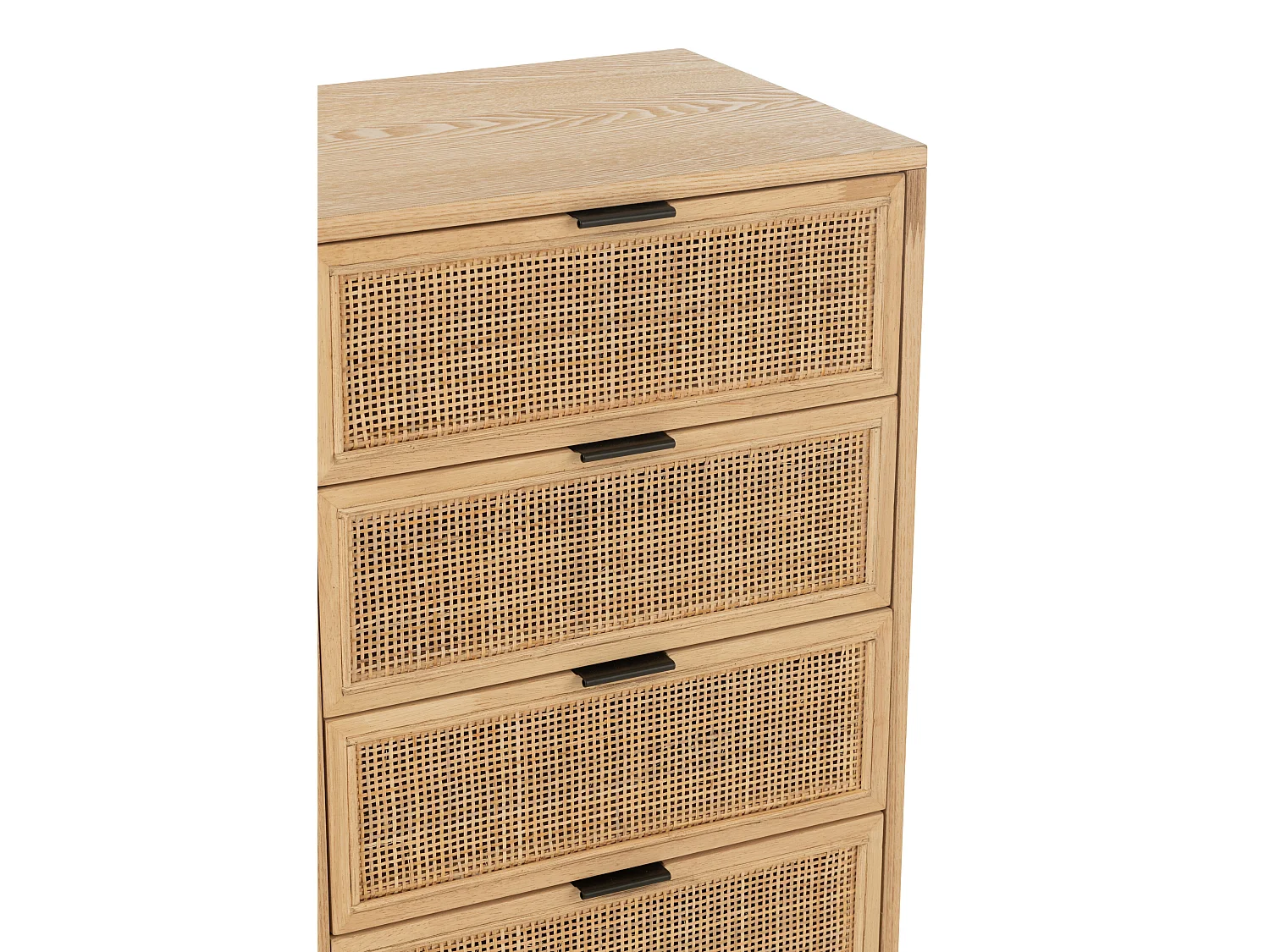 Meuble de Rangement Cannage "Kory" 100cm Naturel