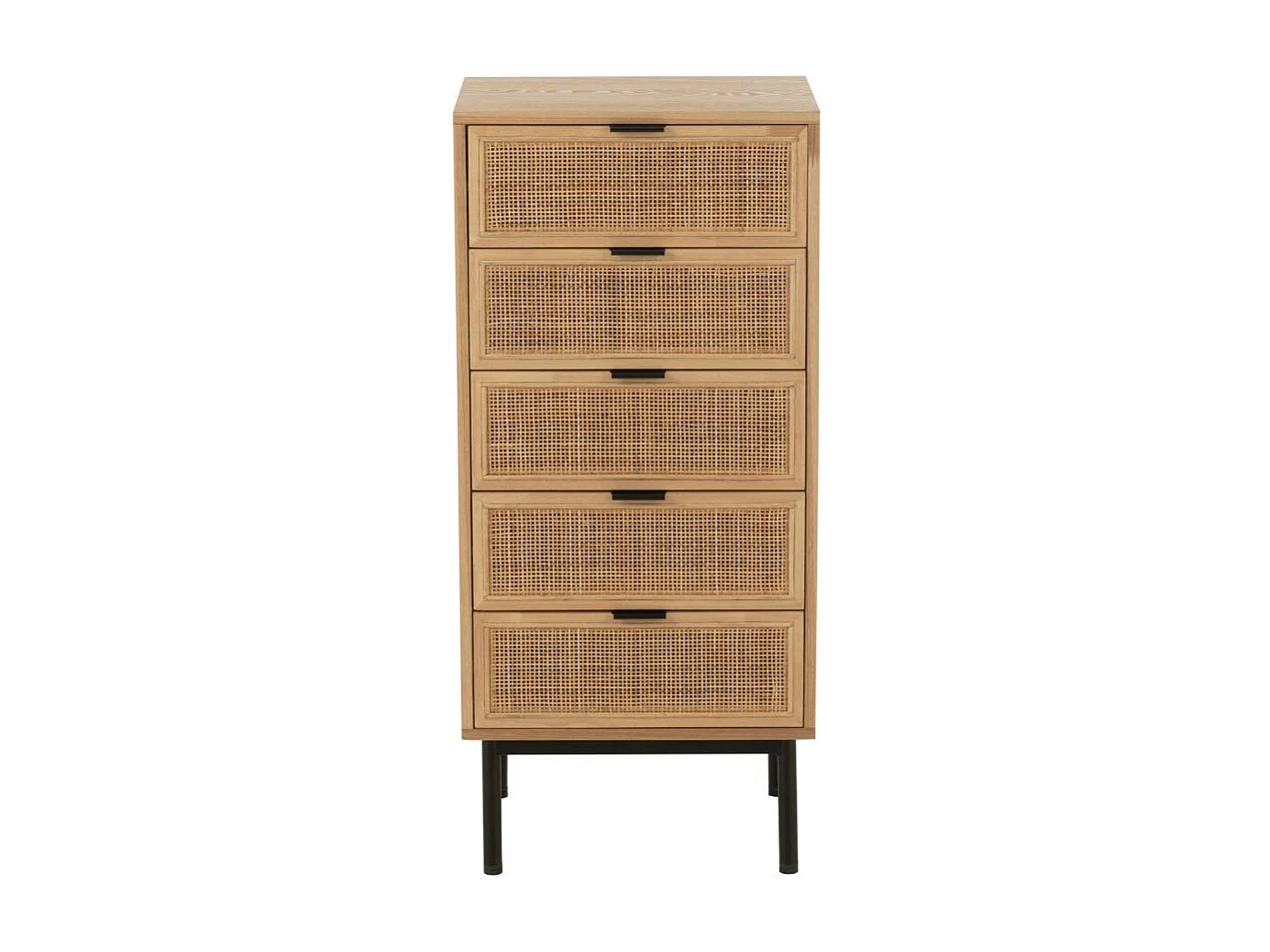 Meuble de Rangement Cannage "Kory" 100cm Naturel