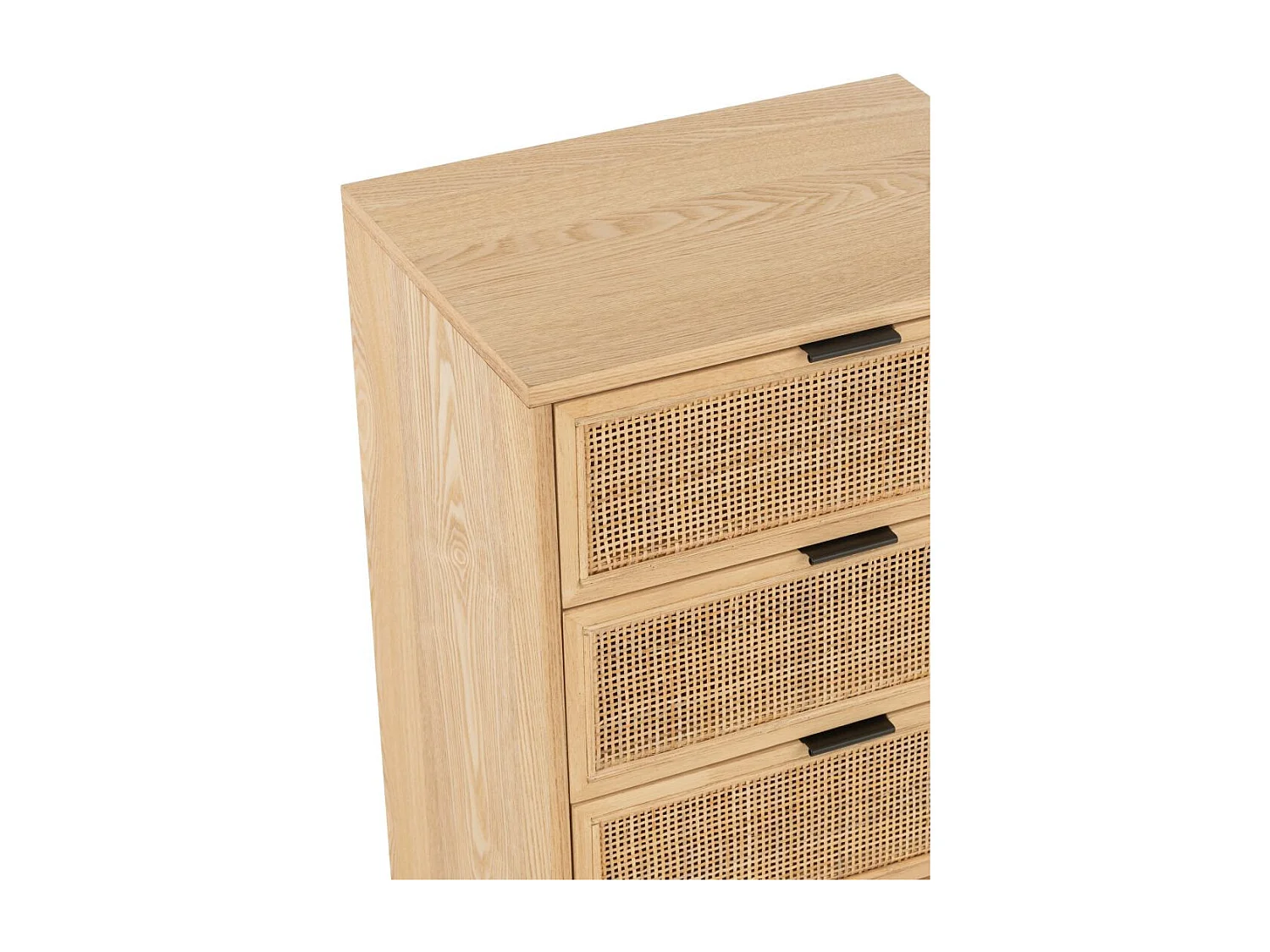 Meuble de Rangement Cannage "Kory" 100cm Naturel