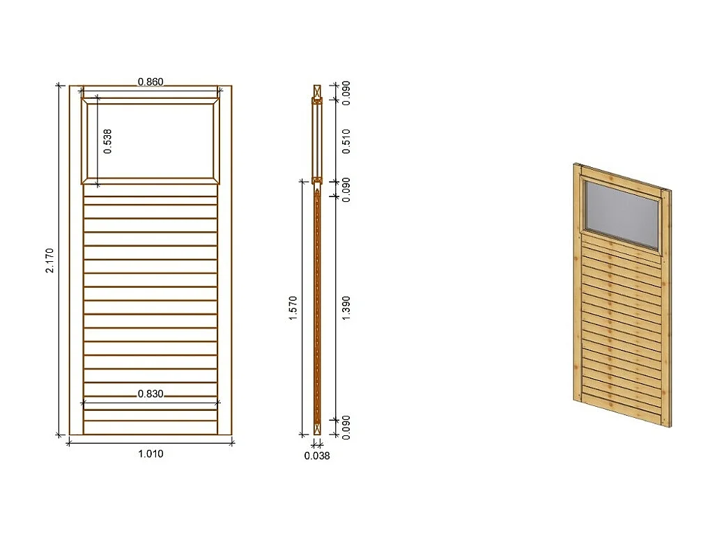 Pergola de jardin 4.04x4.04m avec panneaux - traité - ALT135 - ALTANKA