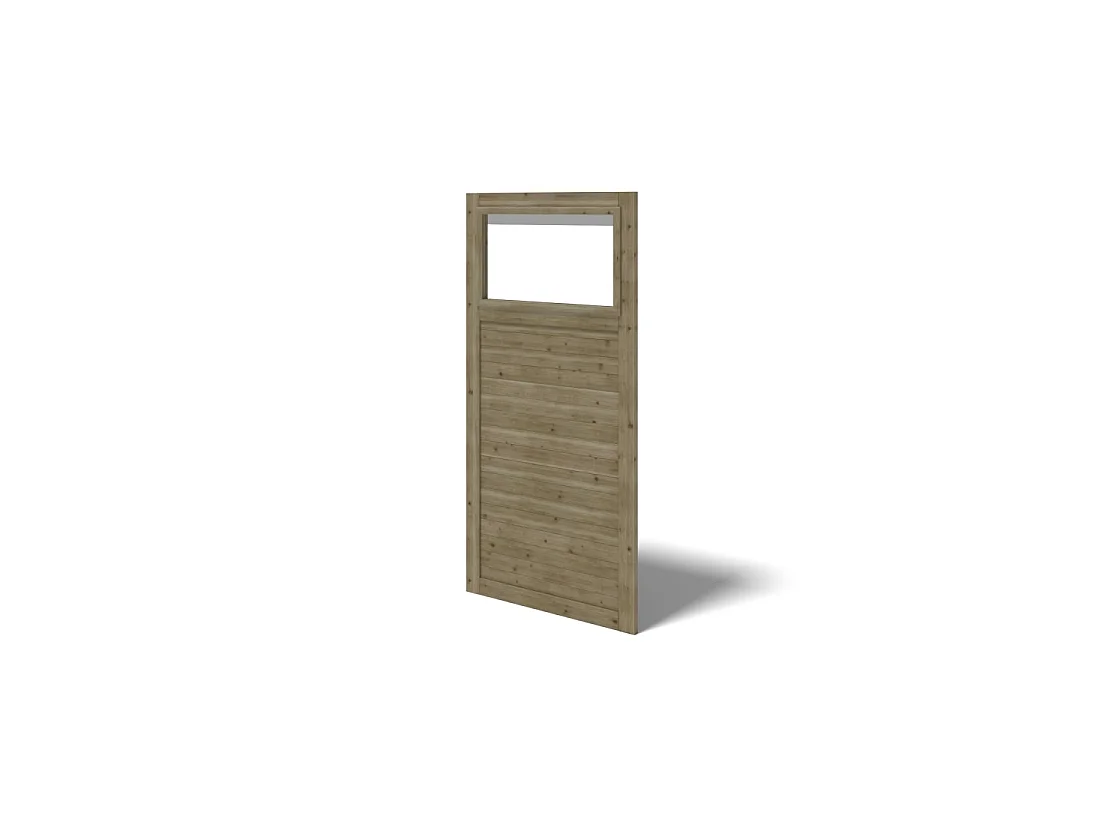 Gazebo da giardino in legno pergola 4.04x4.04 m con pannell - Impregnata - ALT135 - ALTANKA