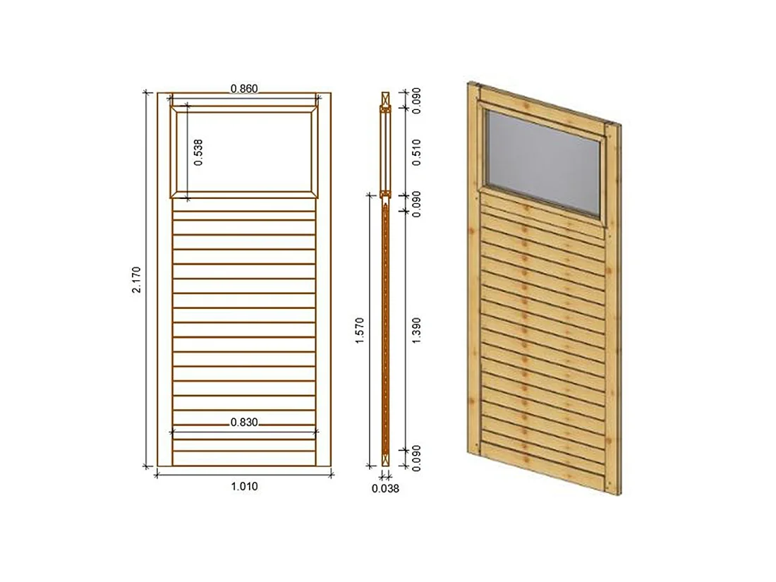 Gazebo da giardino in legno pergola 4.04x4.04 m con pannell - Impregnata - ALT135 - ALTANKA