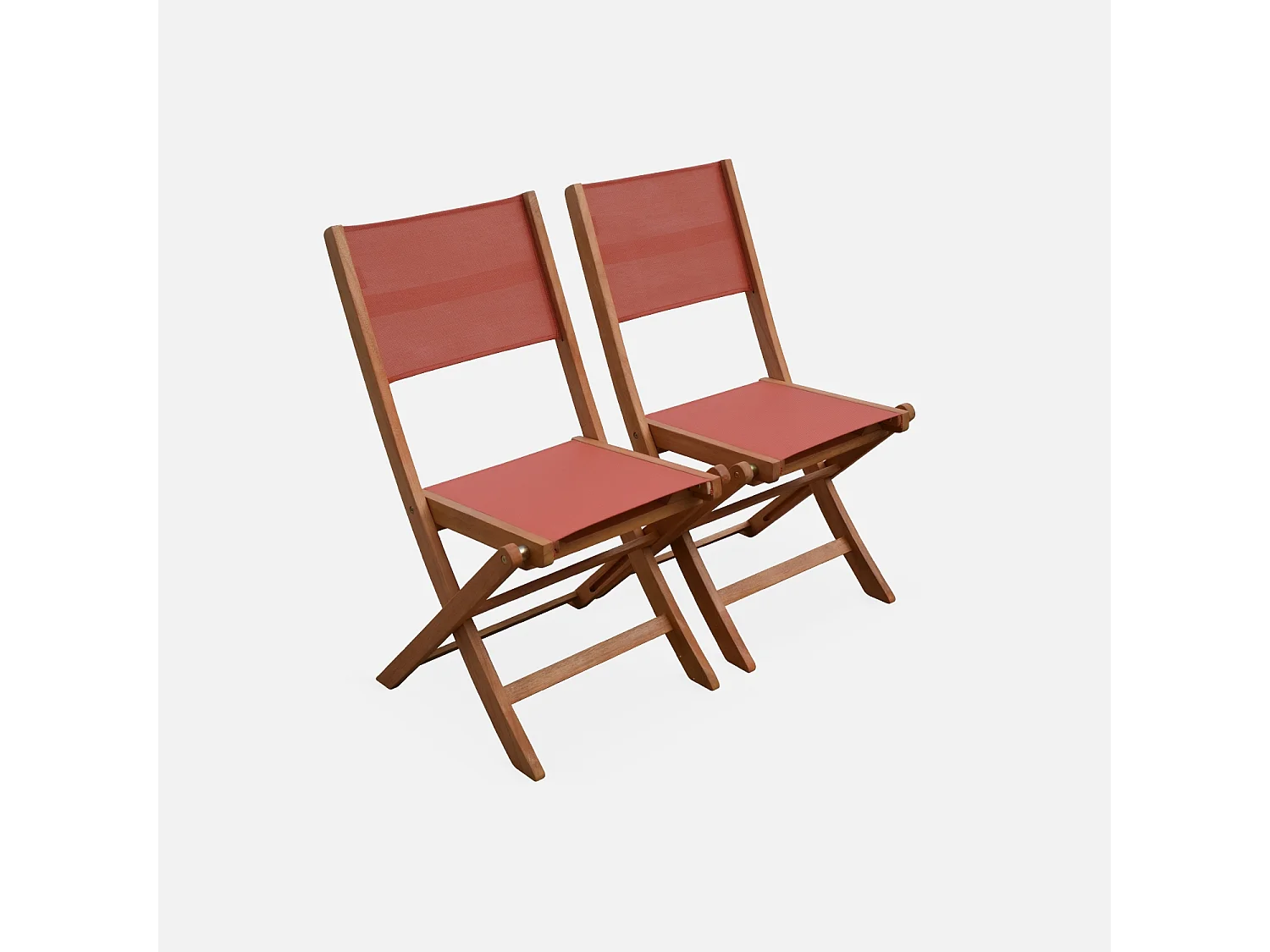 Mesa de jardín de madera extensible, 6 sillas madera